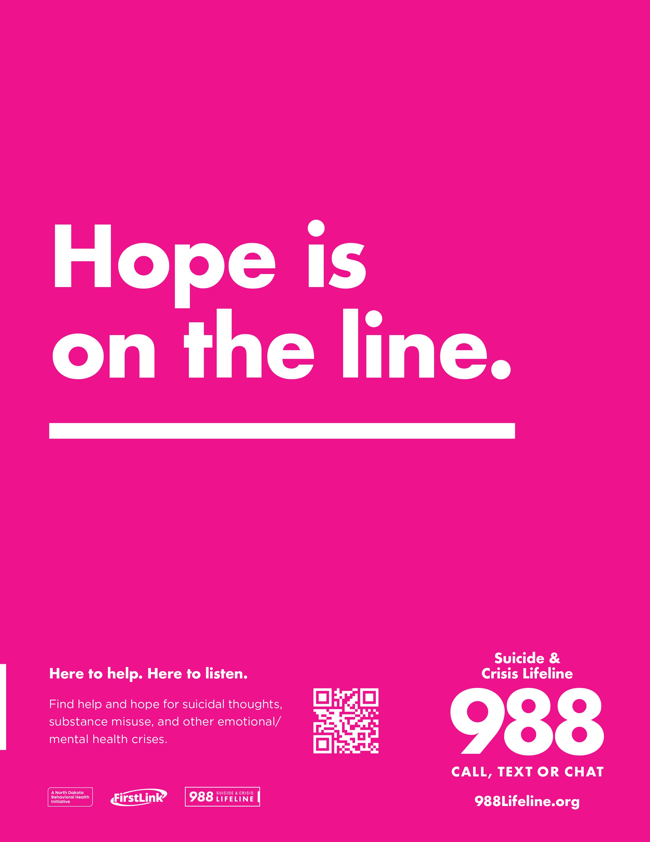 988 Poster: Hope is  on the line.